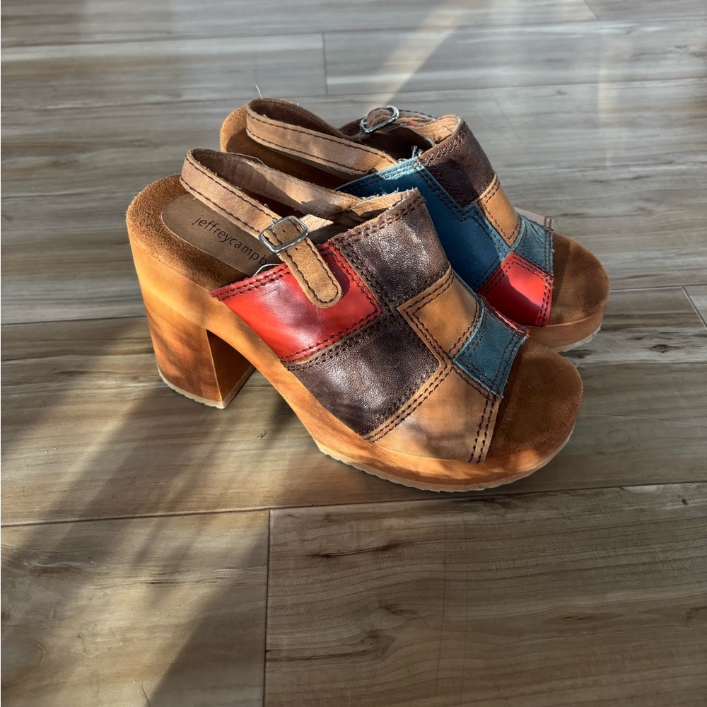 Jeffrey Campbell patchwork heels